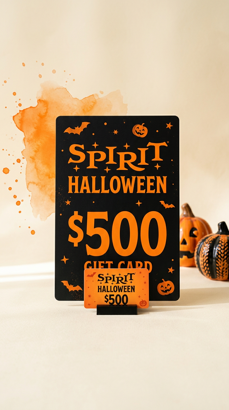 Spirit Halloween $500 gift card